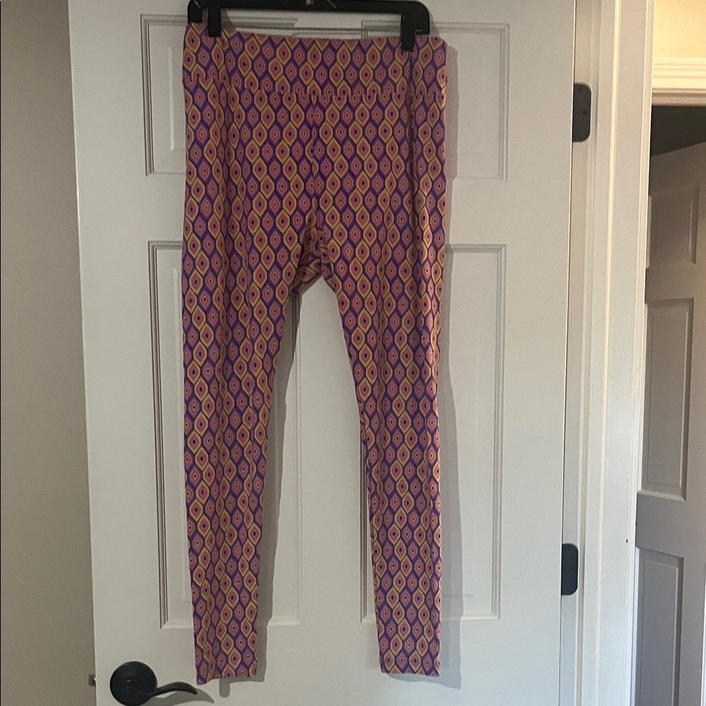 Purple and Yellow woman’s Leggings